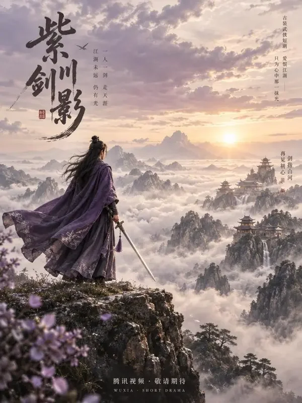 漫剧AI黄《九霄剑帝》封面 - 玄幻仙侠短剧